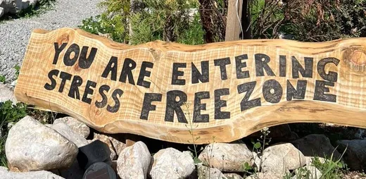 You are entering Stress Free Zone